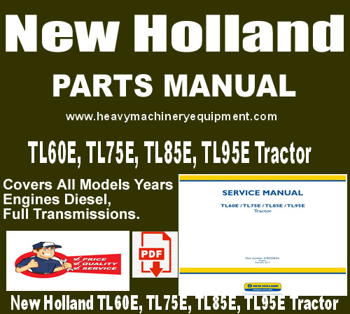 New Holland Tl75e Tractor Parts Catalog Manual